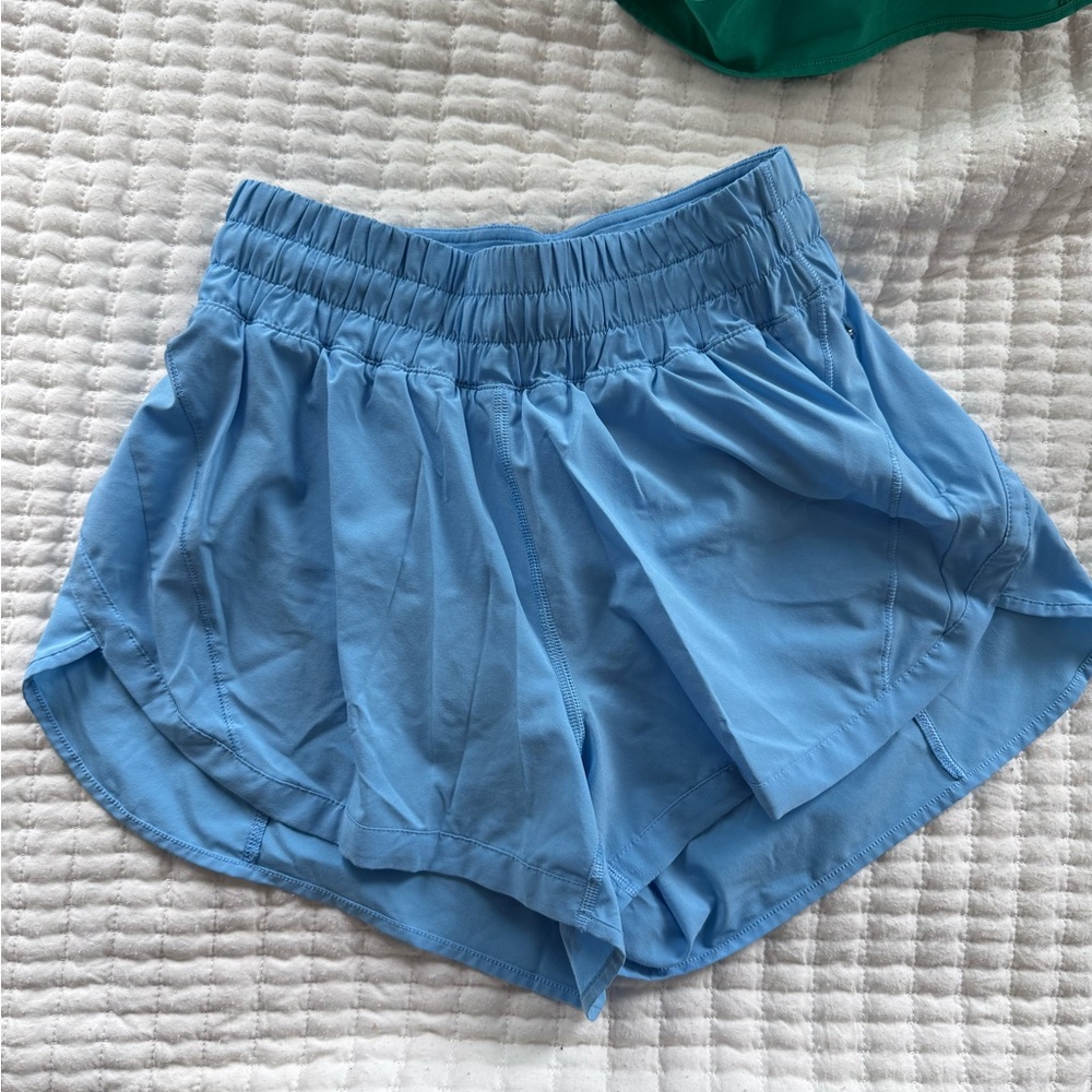 Lululemon blue track that shorts